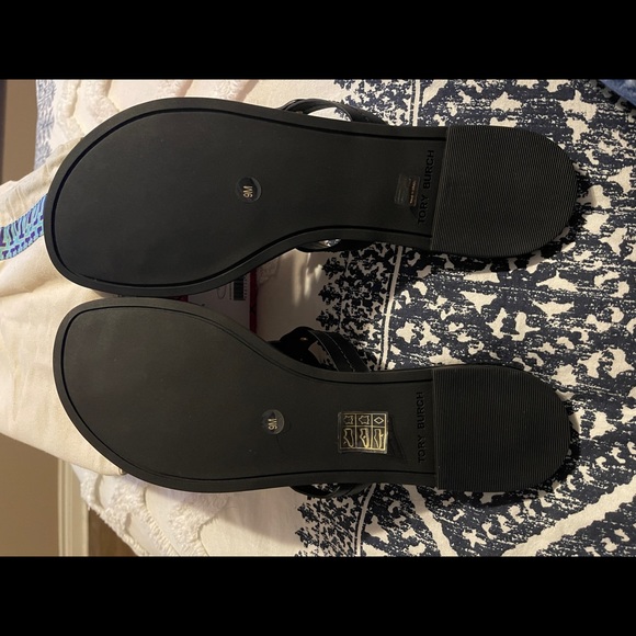 Brand new black Tory Burch sandals size 9 - Picture 3 of 10